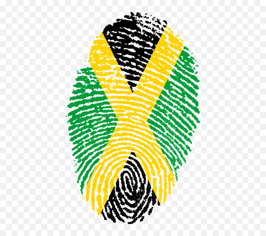 Jamaica Flag Fingerprint - Imagenes De Bandera Colombia Png,Jamaican Flag Png