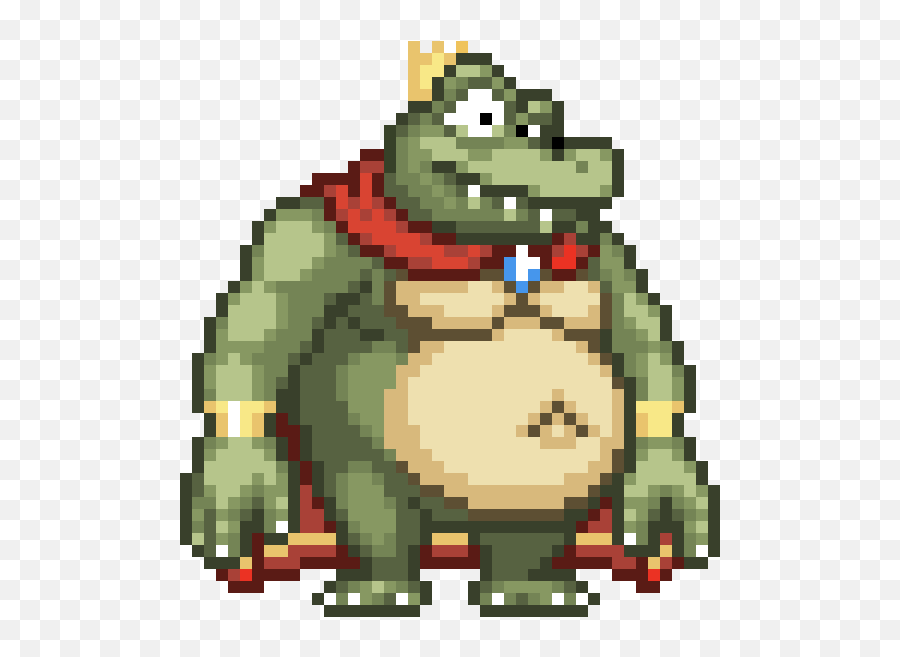 Pixilart - King K Rool By Lewieiv King K Rool Pixel Art Png,King K Rool Png