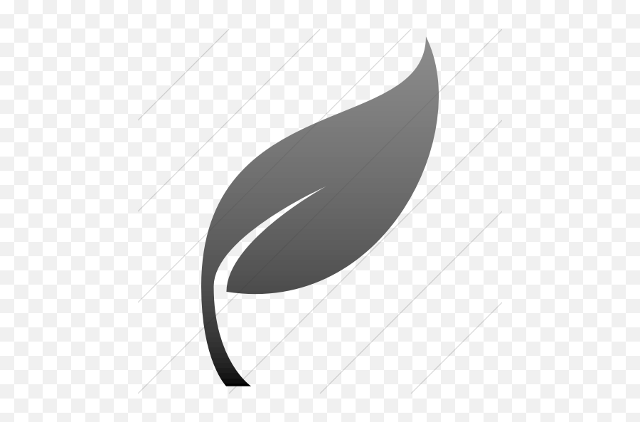 Iconsetc Simple Black Gradient Raphael Leaf Icon - Horizontal Png,Leaf Icon Png