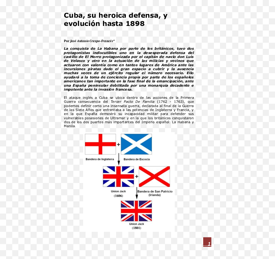 Bandera De Cuba Png - Union Jack Not Symmetrical British Flag After Scottish Independence,Cuba Png