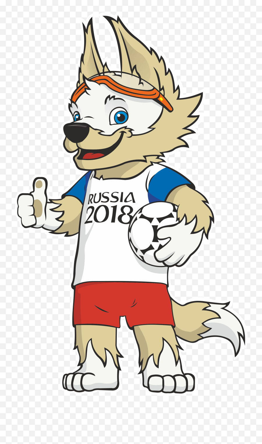2018 Fifa World Cup Logo Mascot - Fifa World Cup 2018 Mascot Png,2018 World Cup Logo