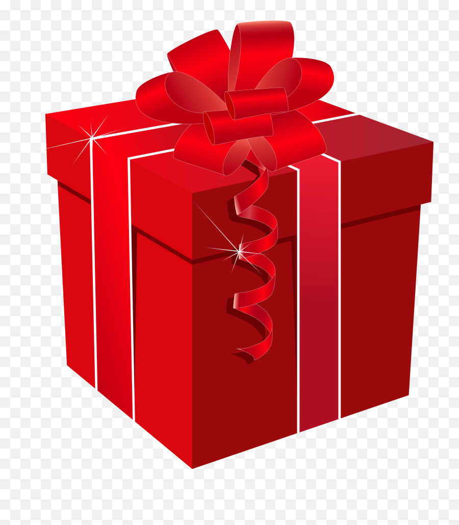 Picture - Red Gift Box Png,Present Bow Png