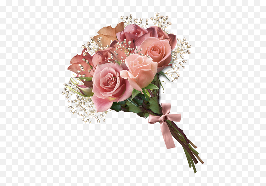 Bouquet Of Flowers Png Images Rose Tulip Flower Wedding - Bouquet Of Flowers Png,Pink Rose Transparent