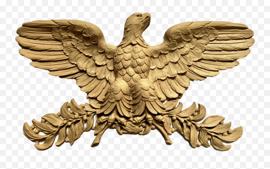 American Eagle Applique For Wood - 6 12h X 11 34w 78rel Solid Png,Eagle Symbol Png