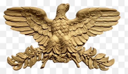 American Eagle Applique For Wood - 6 12h X 11 34w 78rel Solid Png,Eagle Symbol Png
