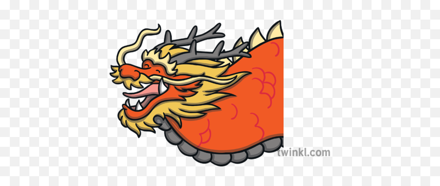 Connecting Bricks Chinese Dragon Head Illustration - Twinkl Clip Art Png,Dragon Head Png