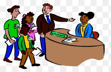 Male Clipart Receptionist Transparent - Reception Clipart Png,Receptionist Png