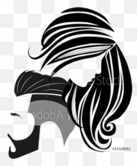 Professional Hair Stylist - Silhouette Icon 477x551 png