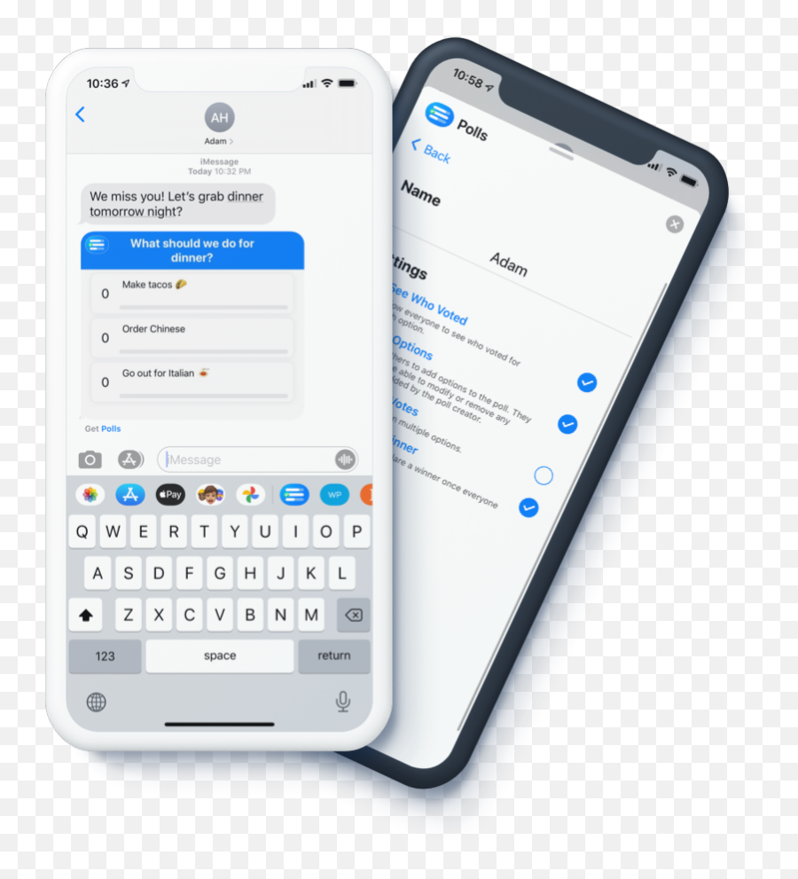 Polls For Imessage - Group Decisions Made Easy Iphone 8 Plus Messages Png,Imessage Icon Png