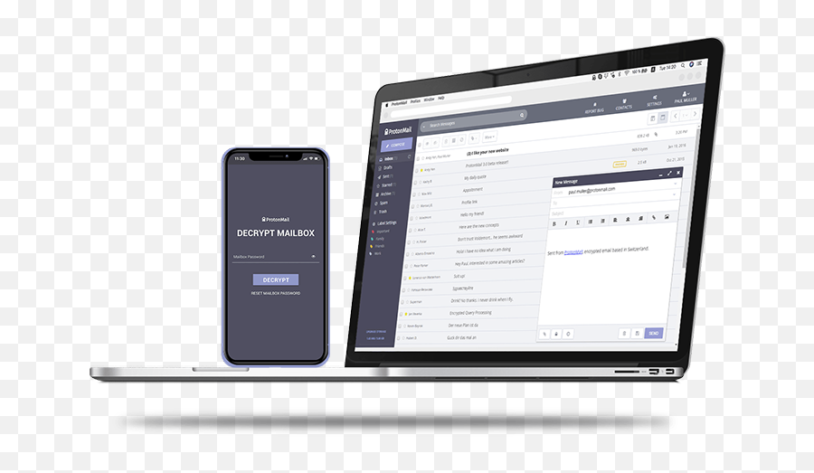 Protonmail Is Free Encrypted Email - Protonmail App Png,Mial Icon