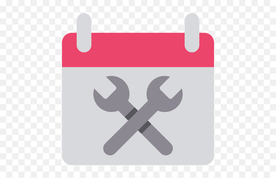 Schedule Maintenance Icon Of Flat Style - Cone Wrench Png,Free Maintenance Icon