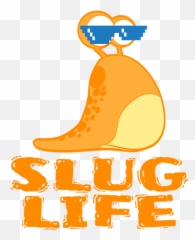 A Cool Thug Life Tee For Gangster Snail Slug Tshirt Design Eyeglasses Stick Animals Shell Duvet Cover - Clip Art Png,Thug Life Logo