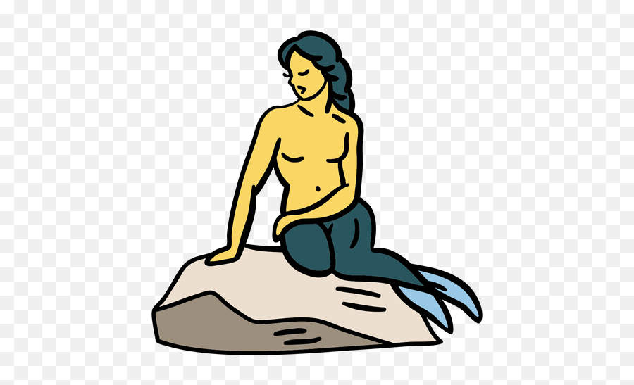 The Little Mermaid Denmark Illustration - Transparent Png Cultura Dinamarca,Little Mermaid Icon
