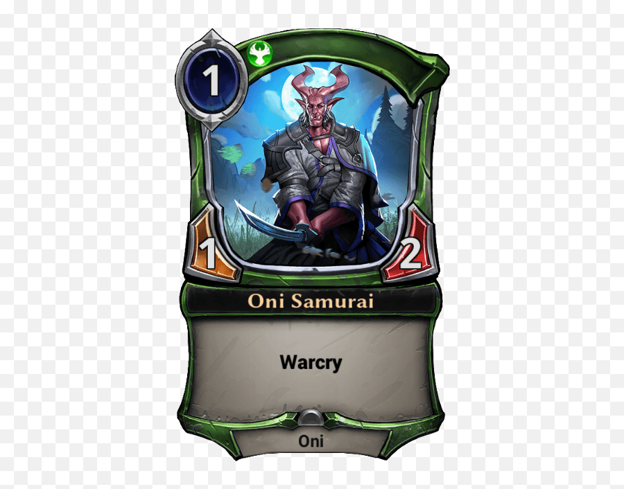 Oni Samurai Eternal Cards Warcry - Valkyrie Eternal Card Game Png,Oni Png