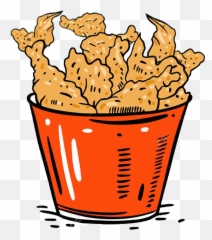 Cara Order Stock U2013 Franchise Chicken Wings - Chicken Wings Bucket Drawing png