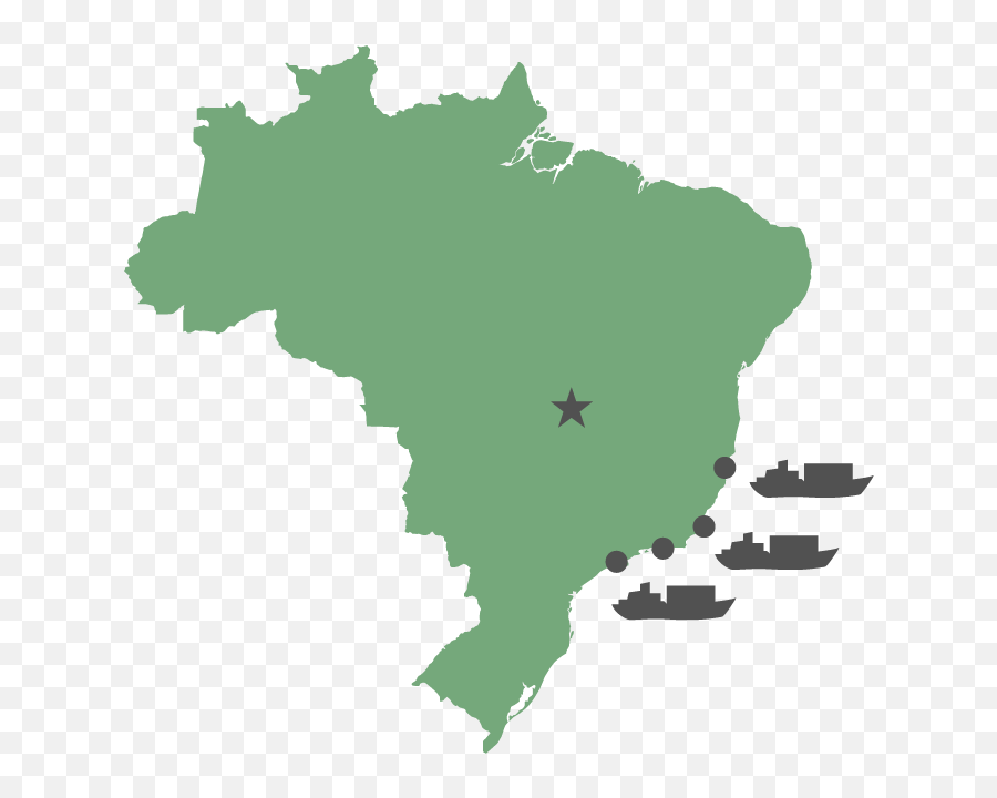 Our Coffees Latin America U2014 Coffeeteam - Brazil Map Outline Black Png,South America Map Icon