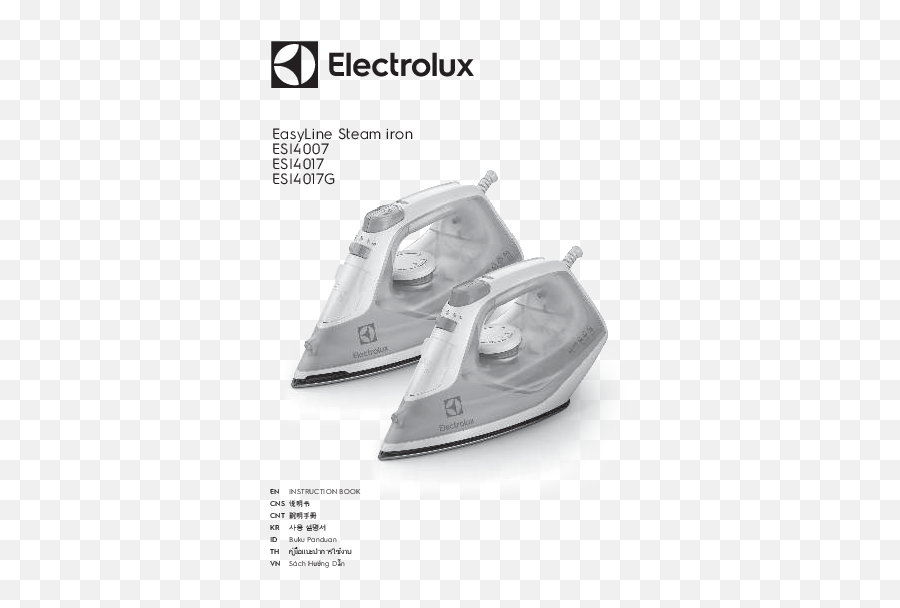 Electrolux Esi4007 Steam Iron Instructions - Manuals Electrolux Png,Electrolux Icon Induction Cooktop