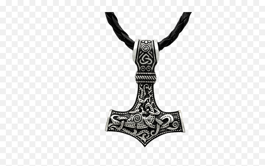 Mjolnir Pendant Full Size Png Download Seekpng - Thor Hammer Necklace,Mjolnir Png