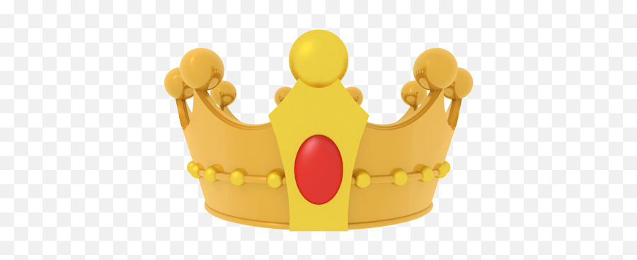 Crown - 3d Icon Free Full Size Png Crown 3d Icon Png,Facebook 3d Icon