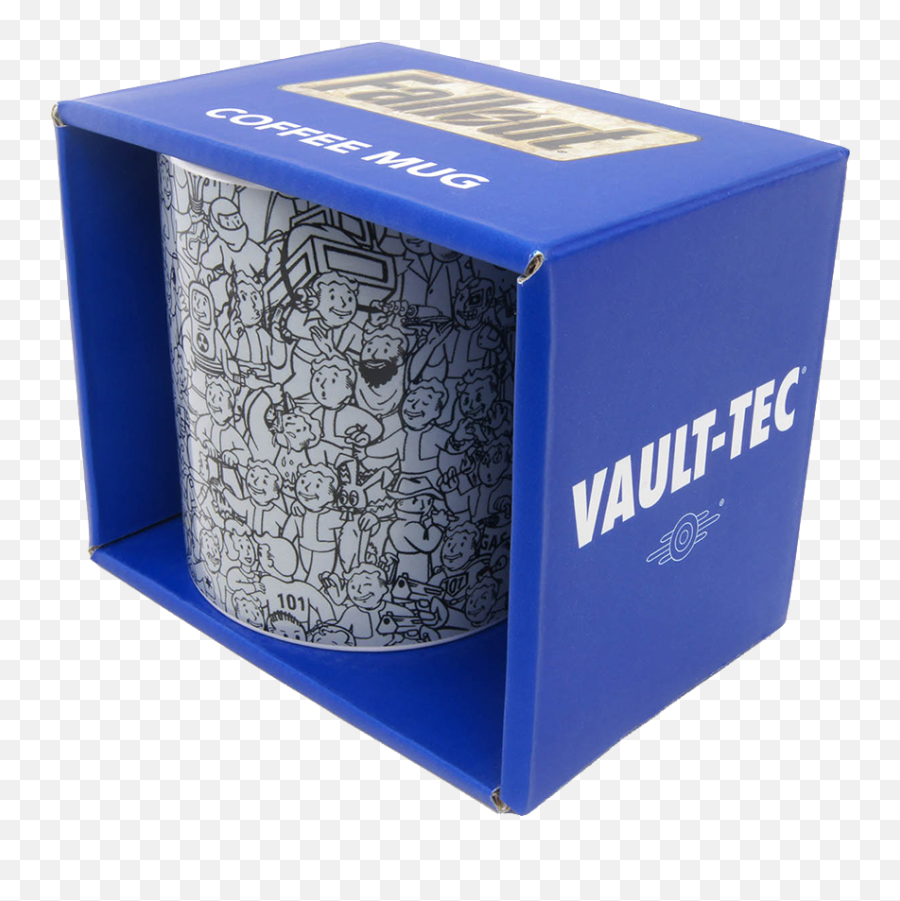 Fallout Mug Vault Boy Collage Ocuk - Cardboard Packaging Png,Fallout Vault Girl Icon