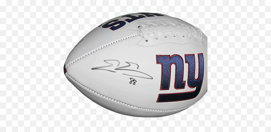 Football Fever Deal Evan Engram New York Giants Logo Full Size Autographed Jsa Coa - American Football Png,Ny Giants Logo Png