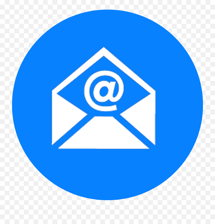 Email Logo Icon Symbol Png - Logo Social Media Hitam Putih Png,Blue Circle Logo
