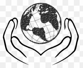 Download Hd Globe Black And White Logo Png - Save Our Save Mother Earth Drawing,Globe Logo Png