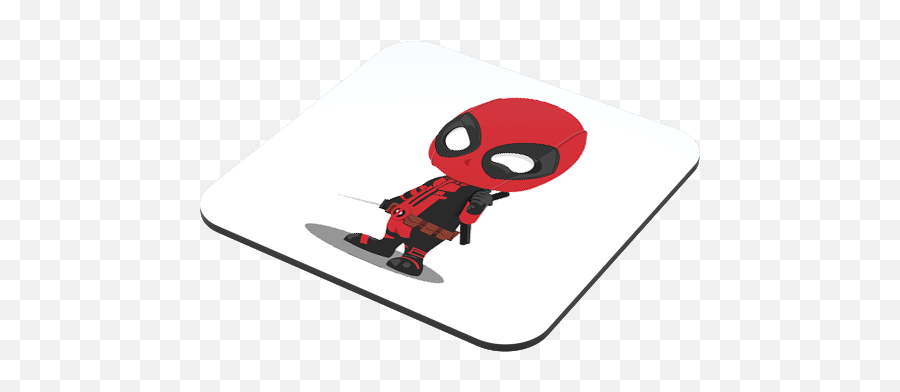 Baby Deadpool Coaster - Just Stickers Png,Deadpool Logo Transparent