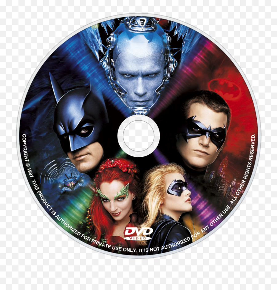 Download Batman Robin Dvd Disc Image - Batman And Robin 1997 Dvd Png,Batman And Robin Png