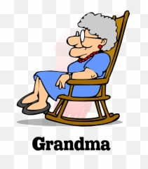 Grandma Granny Gran Rocking - Grandmother Clipart Png,Rocker Png