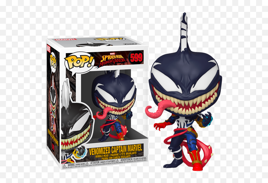 Funko Pop Vinyl Figures - Venom Captain Marvel Blindboxeu Venomized Captain Marvel Funko Pop Png,Captain Marvel Png