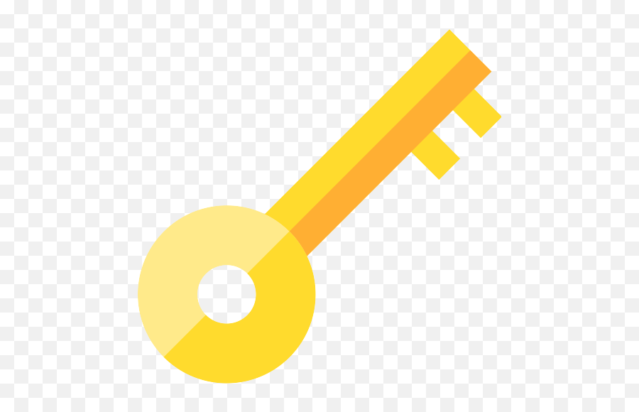 Key Png Icon 218 - Png Repo Free Png Icons Black And Yellow Security,Gold Key Png