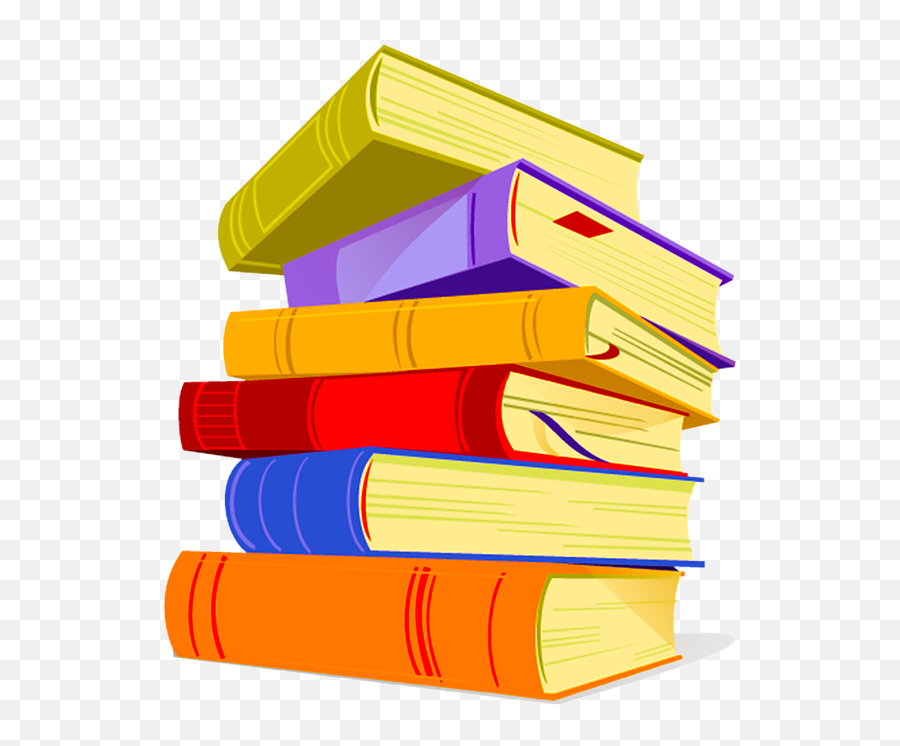 Books Library - Transparent Stack Of Books Png,Textbook Png