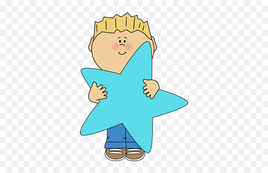 Little Boy Holding A Blue Star - Boy Star Clipart 363x500 Kid Holding A Star Clipart Png,Blue Star Png