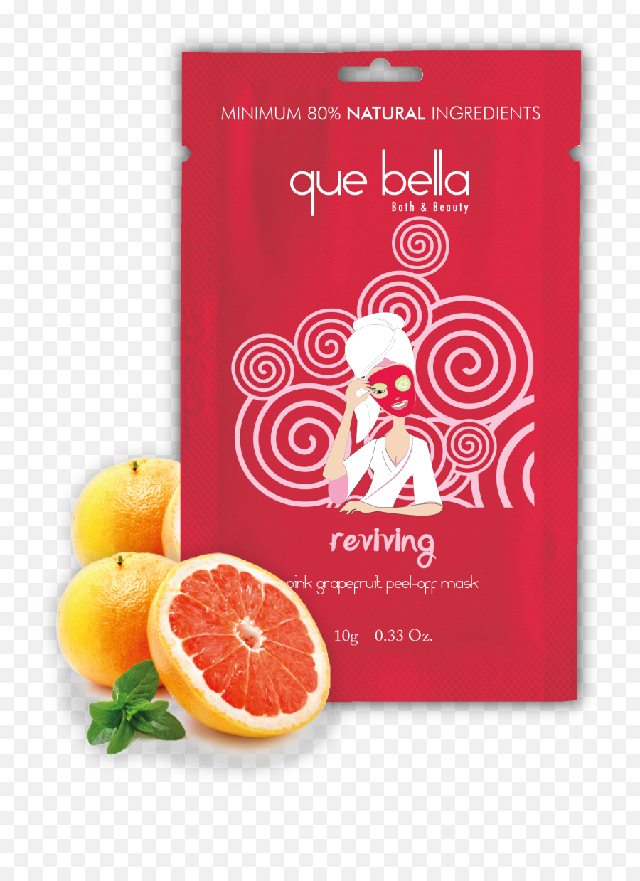 Blogmas Day 19 U2013 Que Bella Reviving Grapefruit Peel Off Mask - Que Bella Mask Perfecting Png,Grapefruit Png