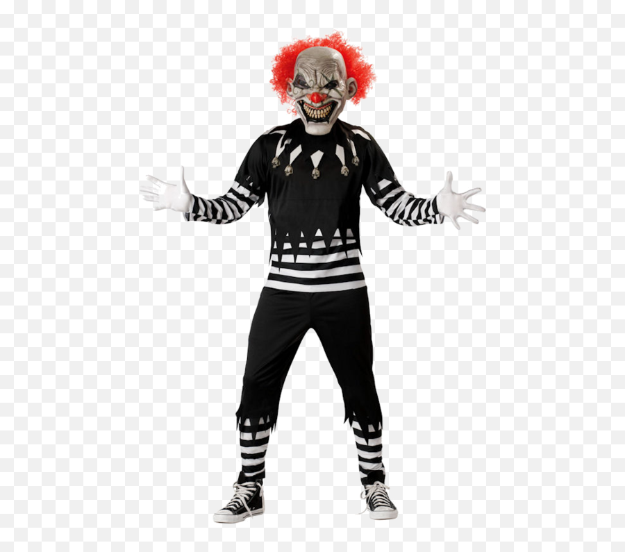 Evil Clown Costume Mask Cosmetics - Clown Costume Creepy Png,Clown Transparent Background