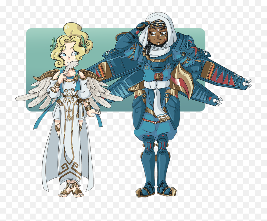 Download Hd Pharmercy Rocket Angel - Pharah Mercy Fanart Png,Pharah Transparent