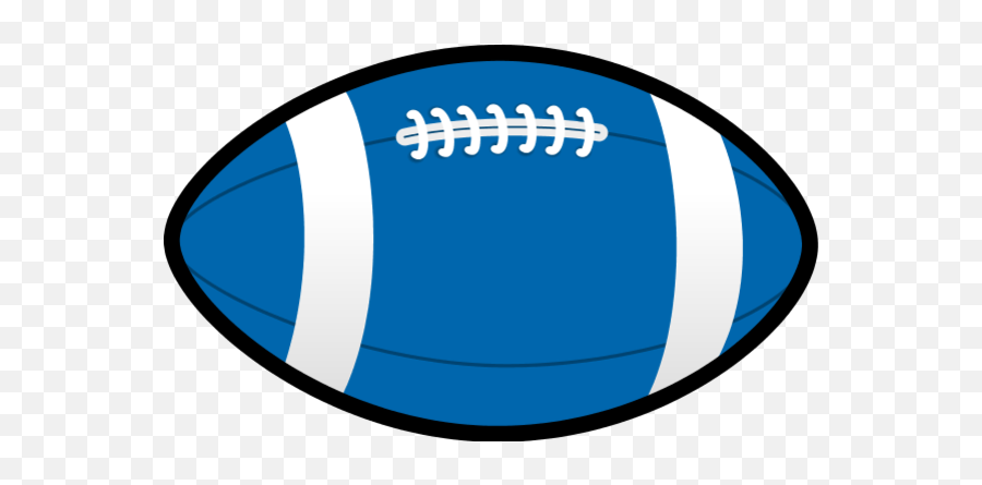 Football Clipart Blue - Rugby Ball Clipart Png,Football Clipart Transparent