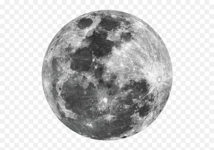 Moon Fullmoon Aesthetic Grey Sticker By Png Full Transparent