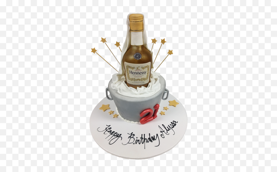 Hennessy Cake - Best Custom Birthday Cakes In Nyc Transparent Background Hennessy Cake Png,Hennessy Bottle Png