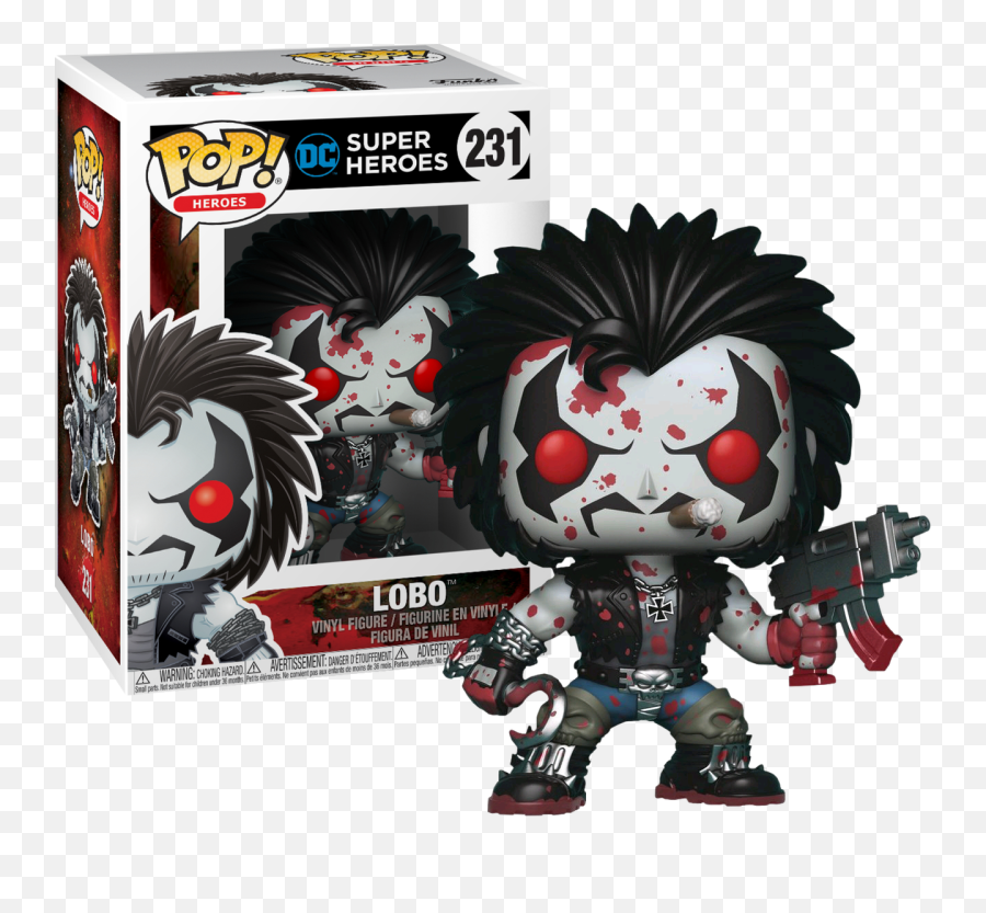 Dc Comics - Lobo Bloody Lobo Pop Vinyl Figure Dc Comics Lobo Funko Pop Png,Lobo Png