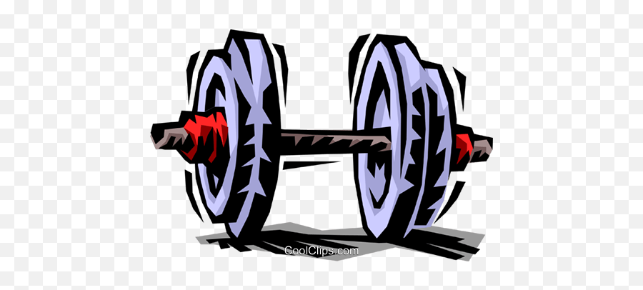 Dumbbellweightlifting Royalty Free Vector Clip Art - Clip Art Png,Dumbbell Transparent Background