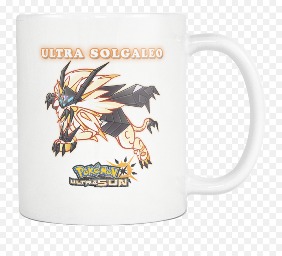 Download Hd Pokemon Ultra Sun Mug Solgaleo - Coffee Cup Magic Mug Png,Solgaleo Png
