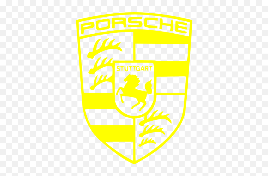 Yellow Porsche Icon - Free Yellow Car Logo Icons Yellow Car Logo Png,Porsche Logo Png