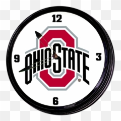 Boise State Broncos 19 Illuminated Led Team Spirit Clock - Ohio State Buckeyes Png,Boise State Logo Png