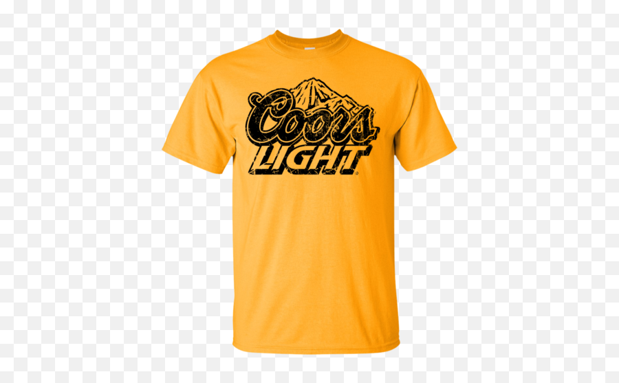 Coors Light Beer T - Shirt Custom Designed Black Worn Label Png,Miller Coors Logos