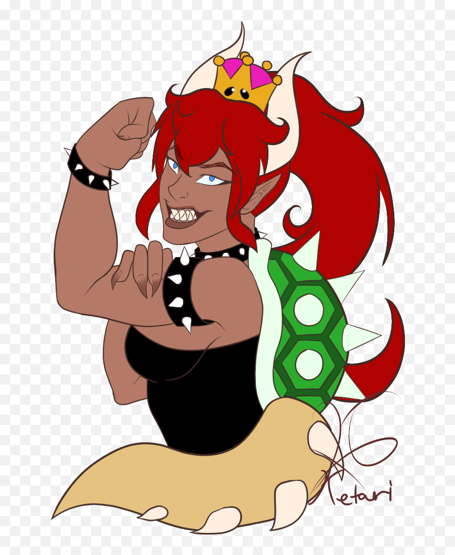 A Tan Bowsette - Fictional Character Png,Bowsette Png