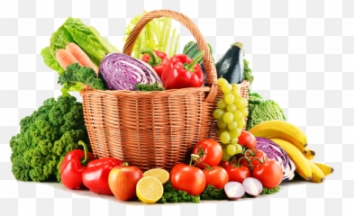 Png Transparent Vegetable - Fruit And Basket
