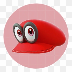 Download Hd Cappy Image - Circle Transparent Png Image Super Mario Odyssey Circle,Cappy Png