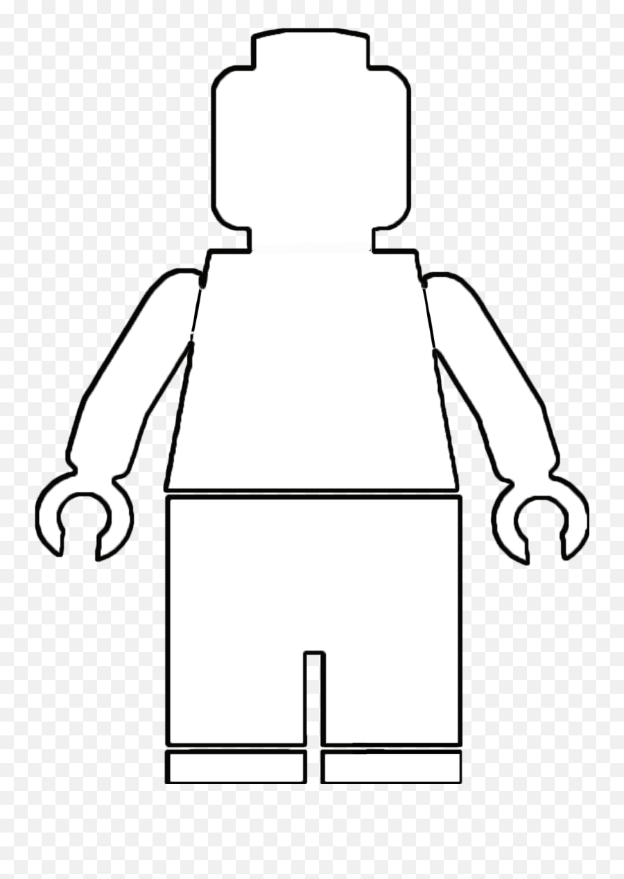 Lego Man Cake Template Png Image - White Lego Man Png,Lego Man Png